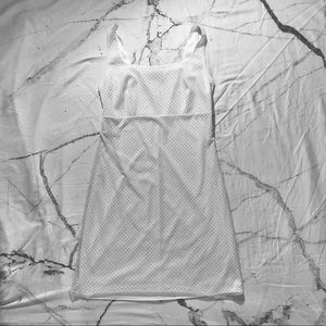 Simple White Polka Dot Dress